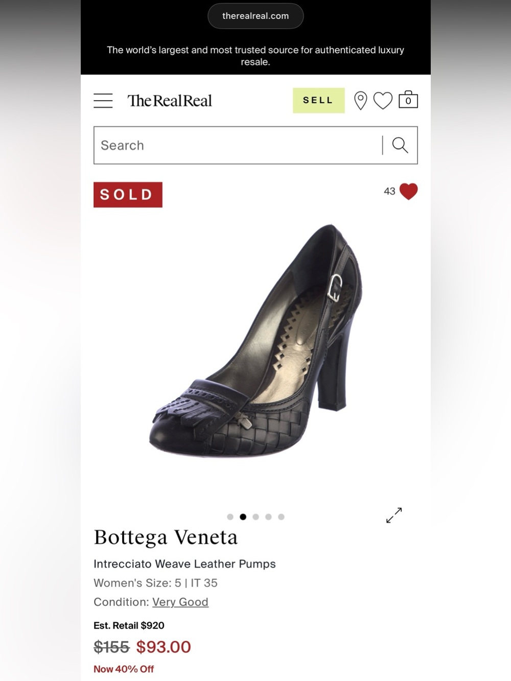 Bottega Veneta Black Pumps - Picture 2 of 5
